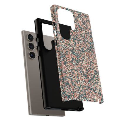 Speckled Pink & Teal Tough Phone Case — Durable Protective Cover