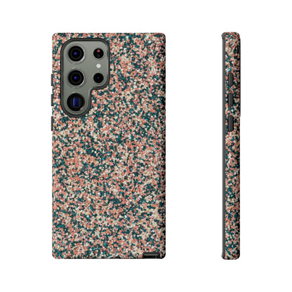 Speckled Pink & Teal Tough Phone Case — Durable Protective Cover