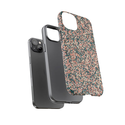 Glitter Speckle Tough Phone Case — Pink & Teal Protective Cover