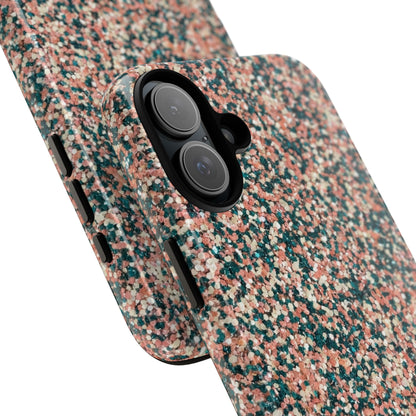 Glitter Speckle Tough Phone Case — Pink & Teal Protective Cover