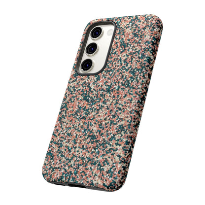 Speckled Pink & Teal Tough Phone Case — Durable Protective Cover