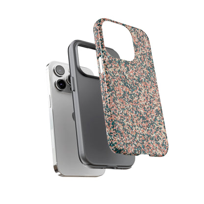Glitter Speckle Tough Phone Case — Pink & Teal Protective Cover