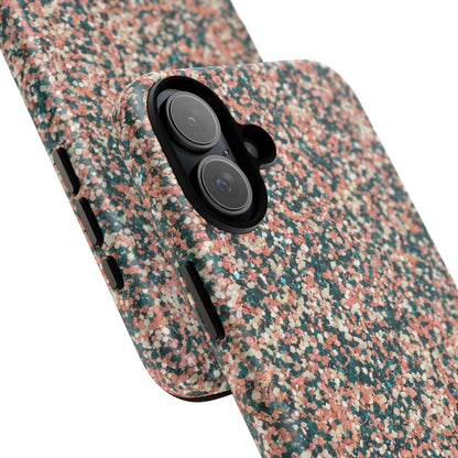 Glitter Speckle Tough Phone Case — Pink & Teal Protective Cover
