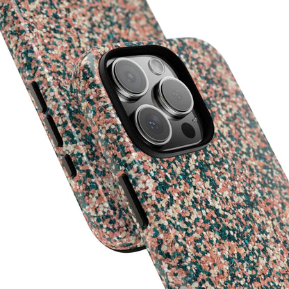 Glitter Speckle Tough Phone Case — Pink & Teal Protective Cover