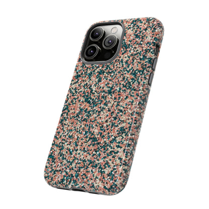 Glitter Speckle Tough Phone Case — Pink & Teal Protective Cover