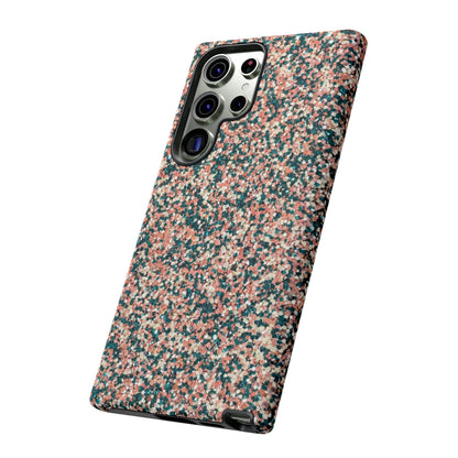 Speckled Pink & Teal Tough Phone Case — Durable Protective Cover