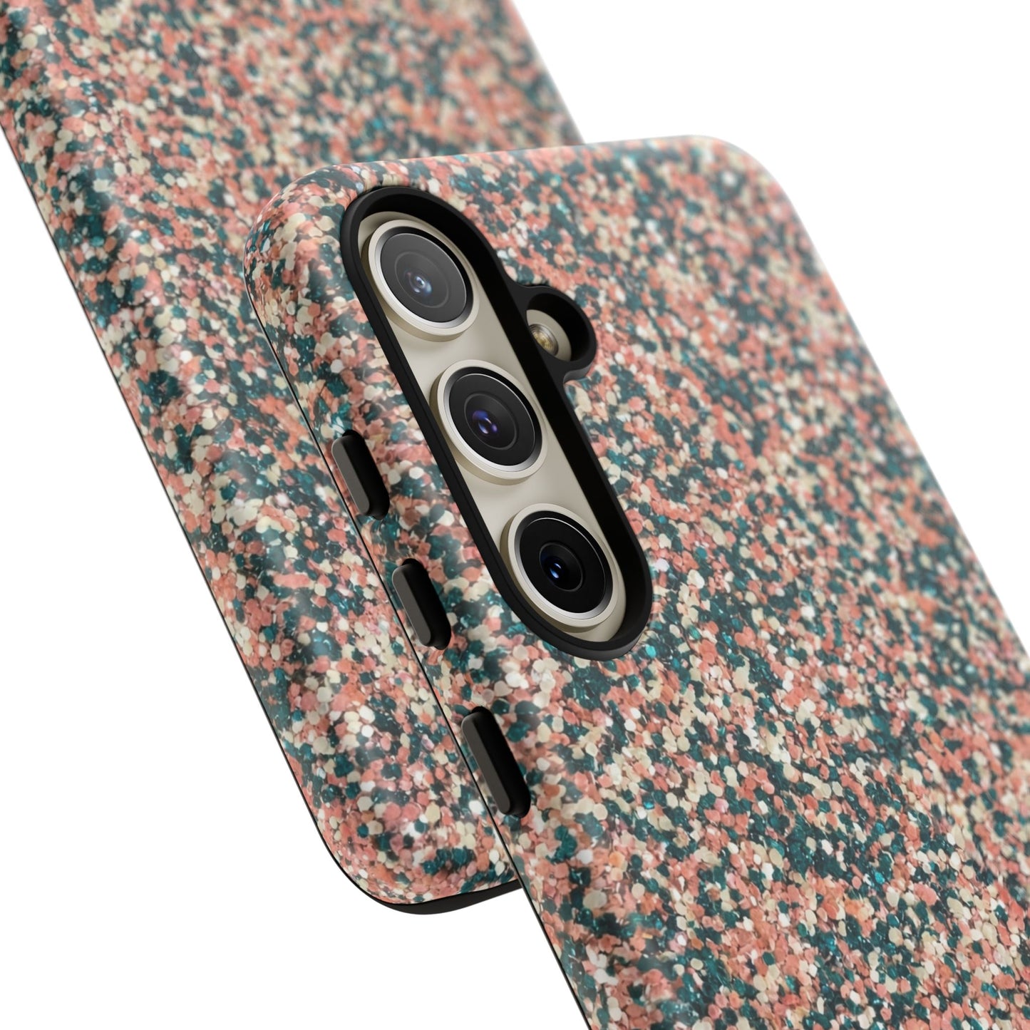 Speckled Pink & Teal Tough Phone Case — Durable Protective Cover