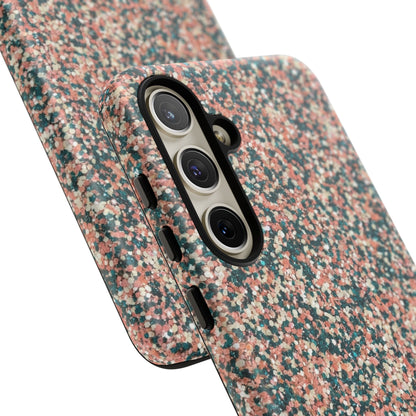 Speckled Pink & Teal Tough Phone Case — Durable Protective Cover