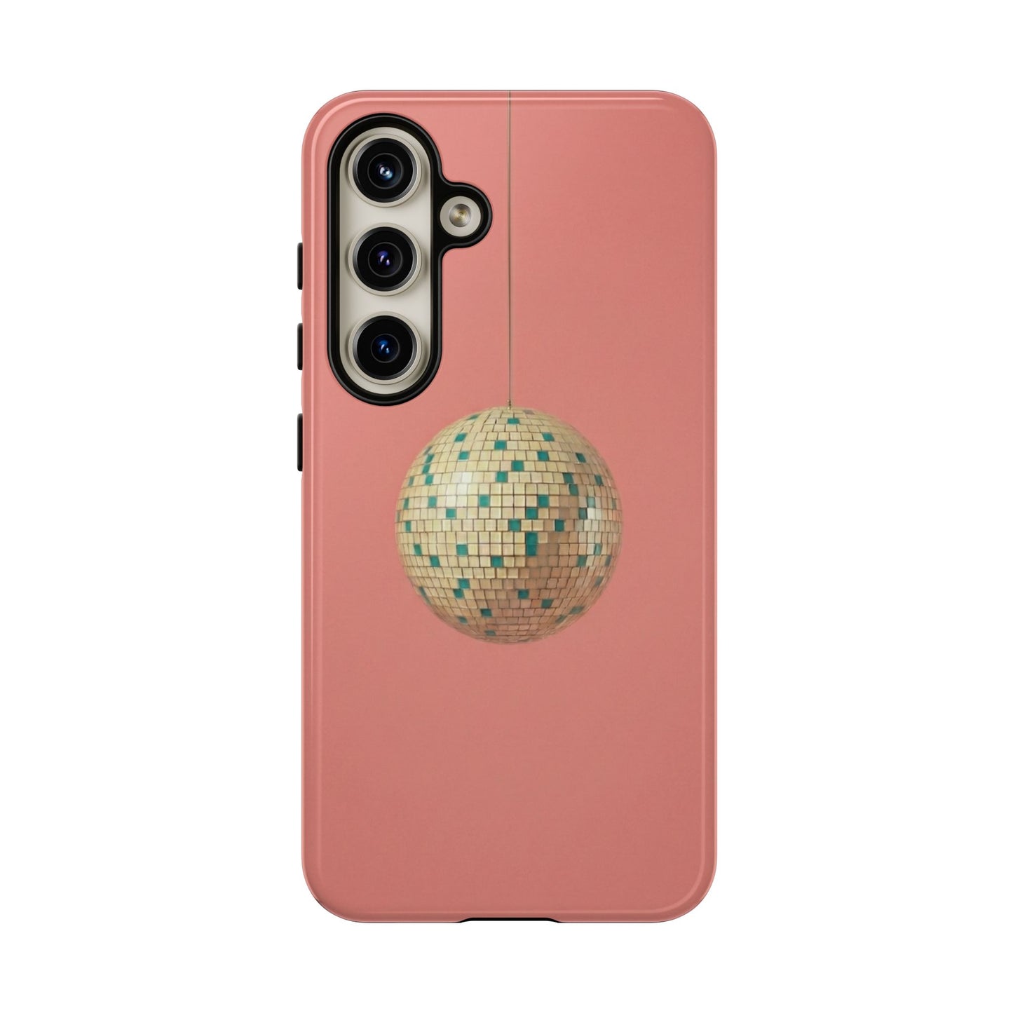 Disco Ball Tough Phone Case — Retro Pink Protective Cover