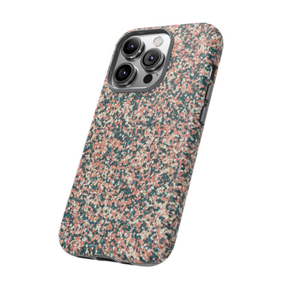 Glitter Speckle Tough Phone Case — Pink & Teal Protective Cover