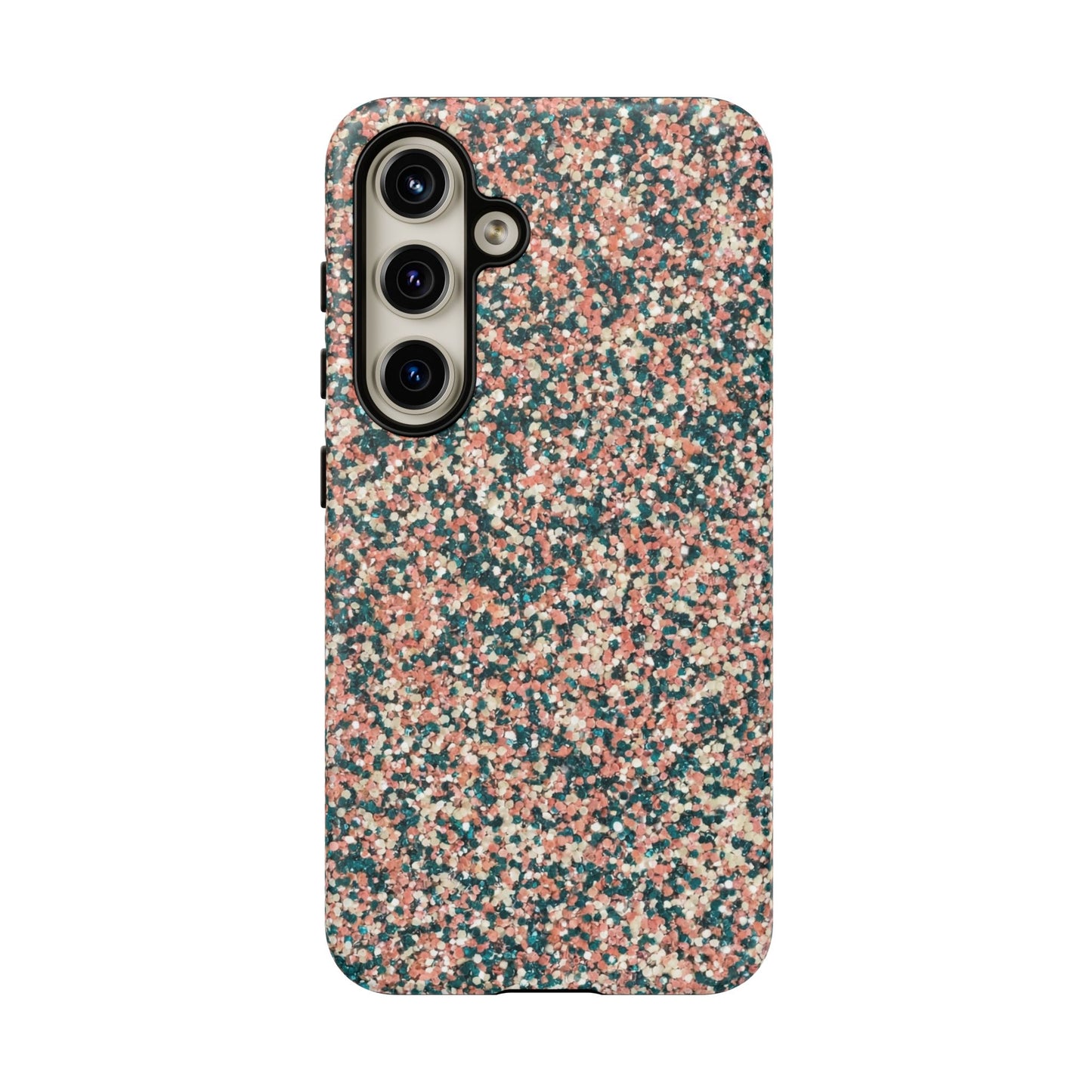Speckled Pink & Teal Tough Phone Case — Durable Protective Cover