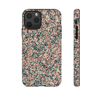 Glitter Speckle Tough Phone Case — Pink & Teal Protective Cover
